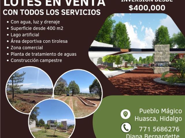 Terreno en venta en Huasca de Ocampo Centro, Huasca de Ocampo, Hidalgo