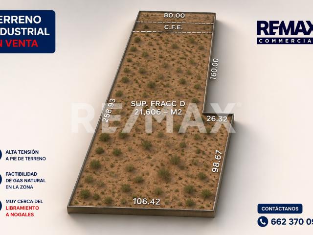 Terreno en Venta en Hermosillo en Parque Industrial