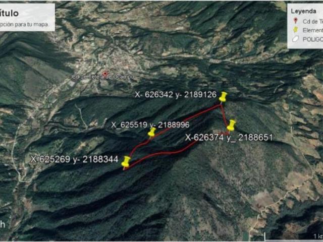 Terreno en venta en La Cañada, Tetela de Ocampo, Puebla