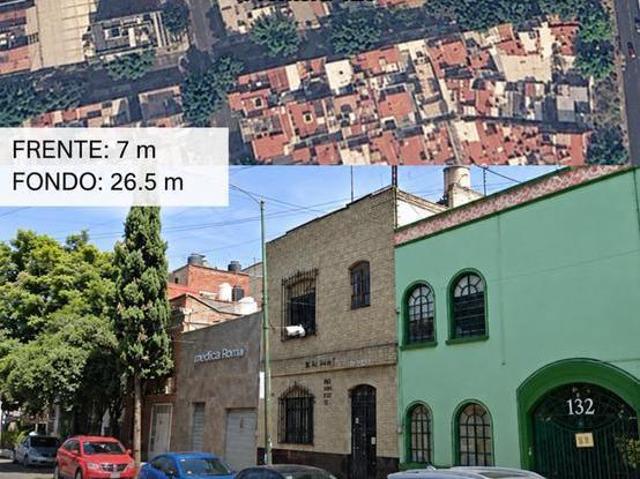 TERRENO EN VENTA EN LA ROMA NORTE, CIUDAD DE MÉXICO!