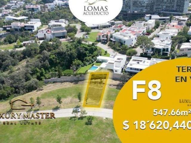 Terreno en Venta en Lomas Acueducto 545m3