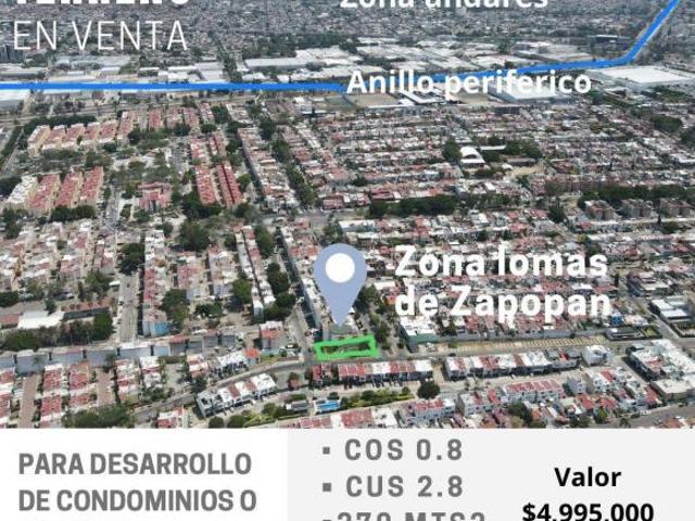 TERRENO EN VENTA EN LOMAS DE ZAPOPAN