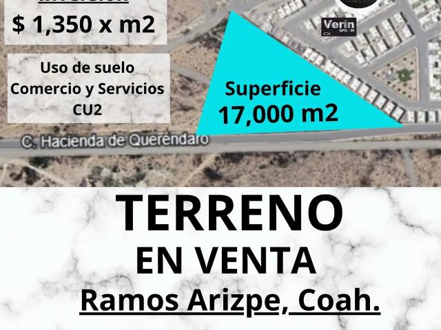 Terreno en venta en Lomas del Valle II, Ramos Arizpe, Coahuila de Zaragoza