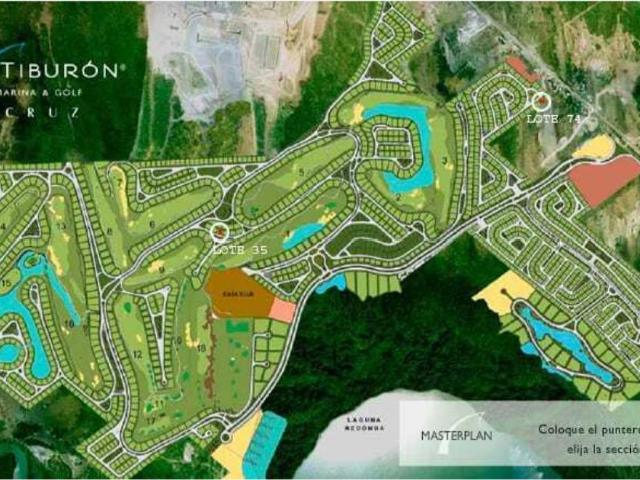 Terreno en venta en Punta Tiburón, Residencial, Marina y Golf, Alvarado, Veracruz de Ignacio de la Llave