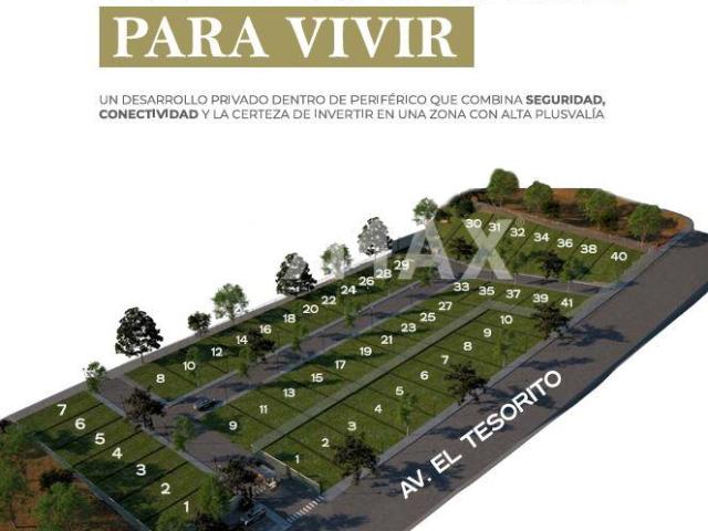 Terreno en Venta en Paisajes del Tesoro