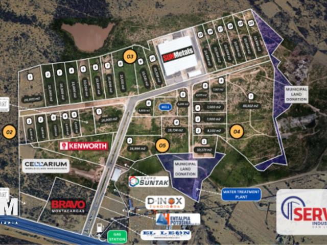 TERRENO EN VENTA EN PARQUE INDUSTRIAL SERVER A LA ALTURA DE BMW
