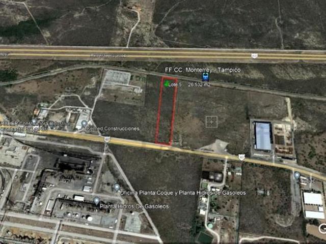 Terreno en Venta en PEMEX Refinería en breña de 26,532 M2