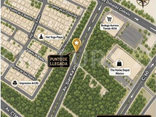 Terreno en venta en Playa del Carmen