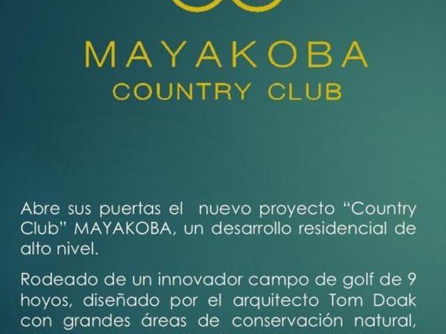 Terreno en Venta en Playa Del Carmen, MAYAKOBA COUNTRY CLUB. Lote Condominal Vertical 2763 m2