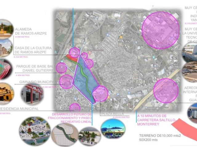 Terreno en venta en Ramos Arizpe Centro, Ramos Arizpe, Coahuila de Zaragoza