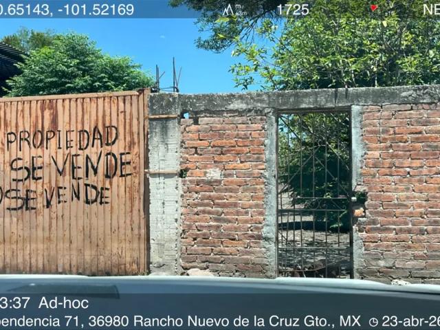 Terreno en venta en Rancho Nuevo de la Cruz, Abasolo, Guanajuato