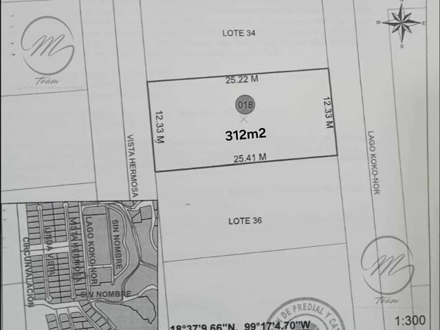 Terreno en Venta en Residencial Vistalago, Tequesquitengo