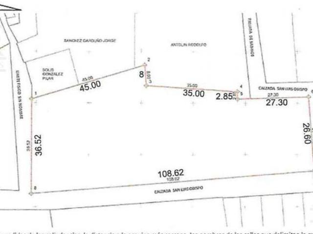 Terreno en Venta en San Luis Obispo Toluca Estado de Mexico
