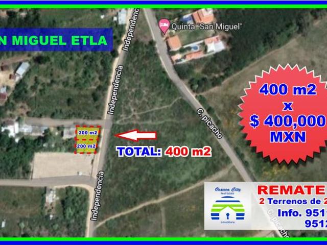 Terreno en venta en San Miguel Etla, San Juan Bautista Guelache, Oaxaca