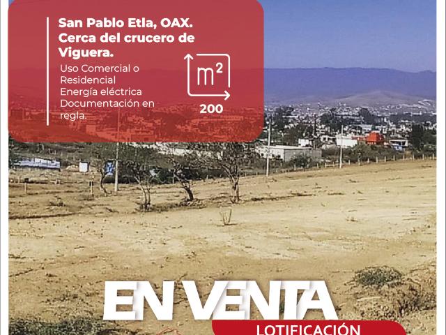 Terreno en venta en San Pablo Etla, San Pablo Etla, Oaxaca