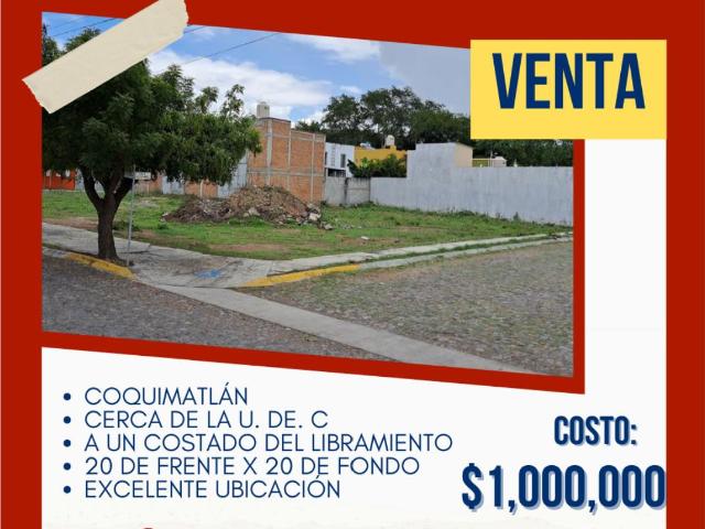 Terreno en venta en Santa Rita, Coquimatlán, Colima