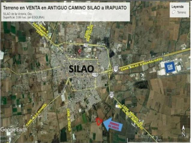Terreno en venta en Silao Centro, Silao de la Victoria, Guanajuato