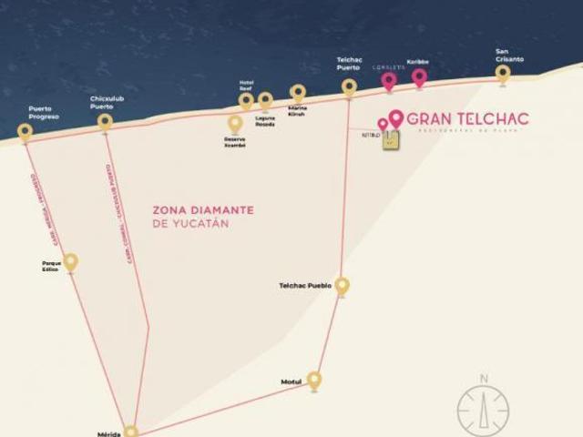 Terreno en venta en Telchac Puerto, Yucatán Gran Telchac