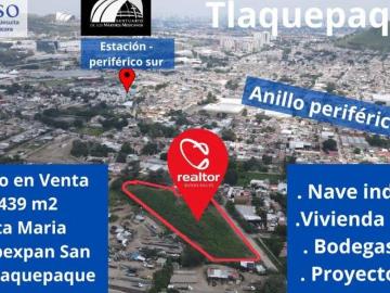 TERRENO EN VENTA EN TLAQUEPAQUE, JALISCO SANTA MARIA TEQUEPEXPAN