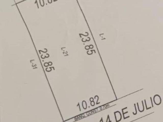 Terreno en venta en Veracruz, Zona Centro de 250 m2 a 2 cuadras de la Av. Cuauhtémoc, a 4 cuadras de