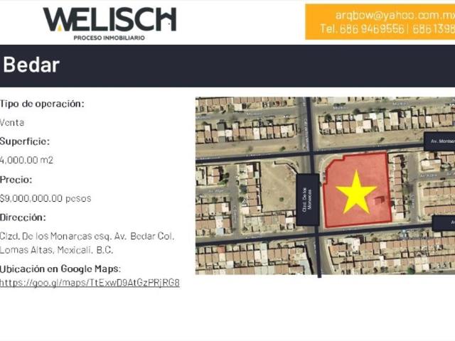 Terreno en venta en Villa Lomas Altas, Mexicali, Baja California