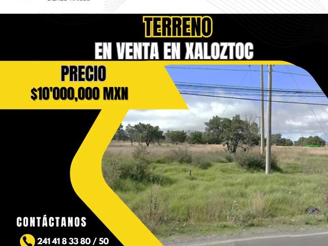 Terreno en venta en xaloztoc frente a poliquimia