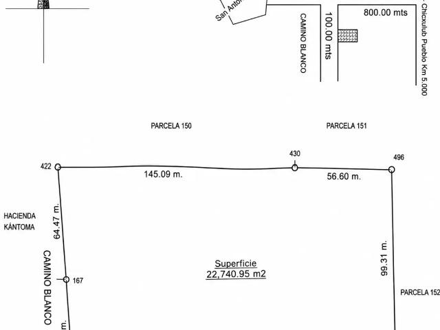 Terreno en venta, en zona Conkal