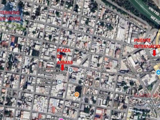Terreno en Venta en Zona Centro de Reynosa, Tamps
