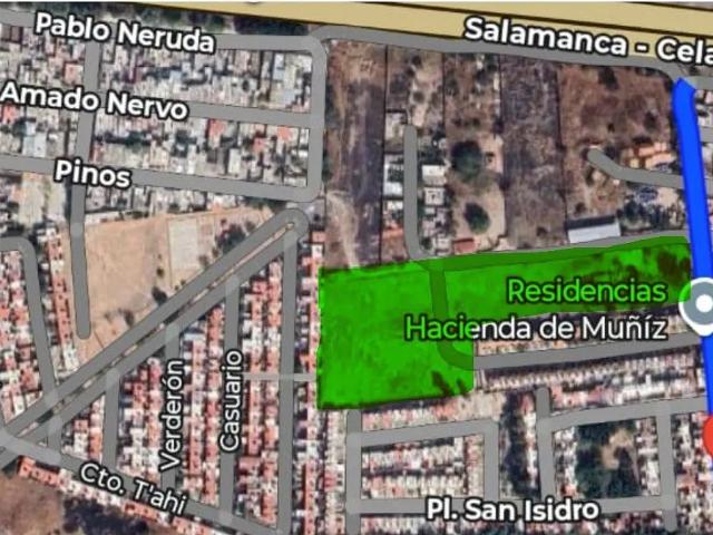TERRENO EN VENTA FRACCIONAMIENTO HACIENDA DE MUÑIZ CELAYA