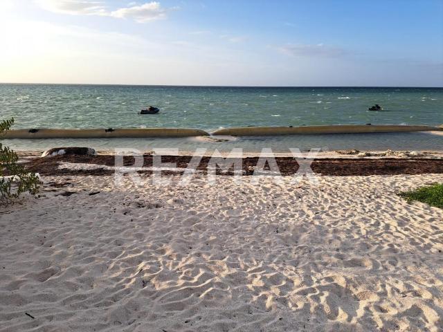 Terreno en venta frente al mar, km 23 en Playa San Benito, Dzemul Yucatán