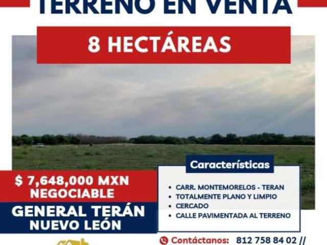 TERRENO EN VENTA GENERAL TERAN