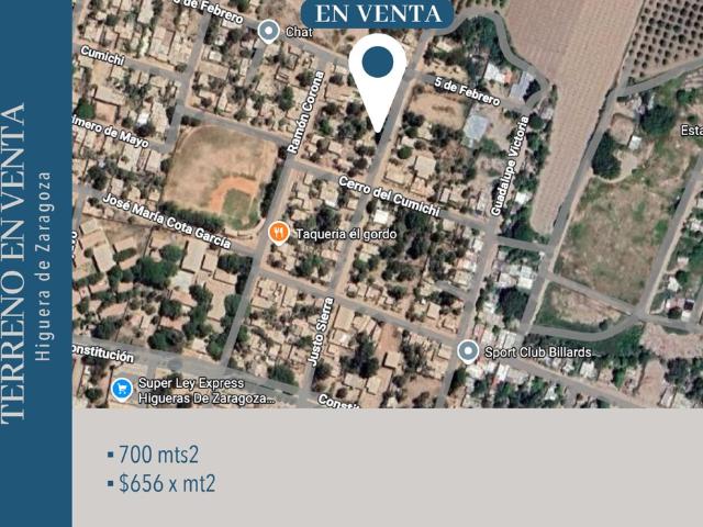 TERRENO EN VENTA HIGUERA DE ZARAGOZA