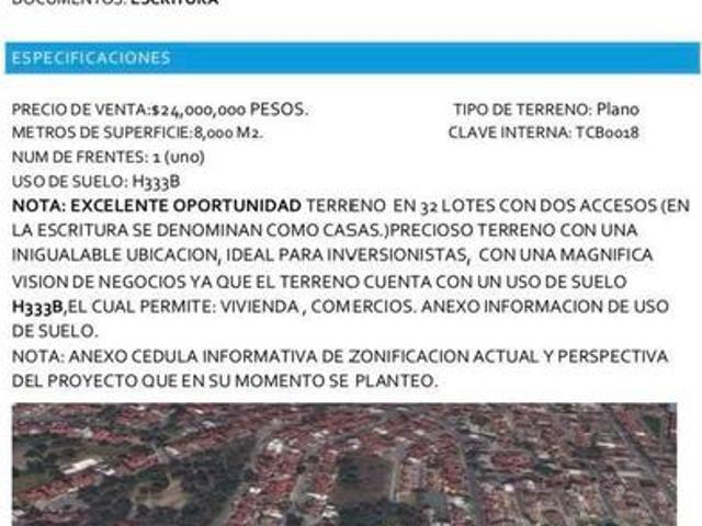 Terreno en venta Lomas de San Mateos