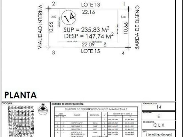 TERRENO EN VENTA LOMAS DEL MOLINO V