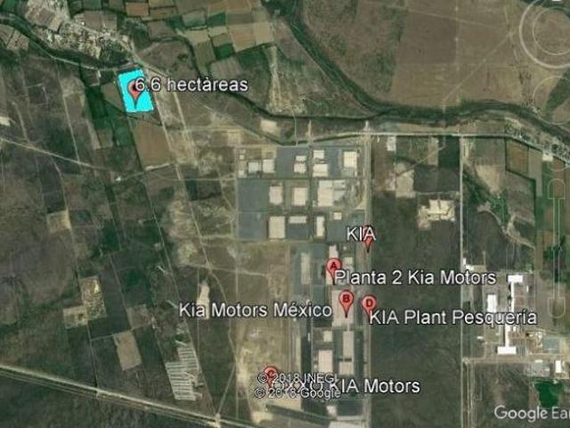 TERRENO EN VENTA PESQUERIA, N.L. JUNTO A KIA MOTORS