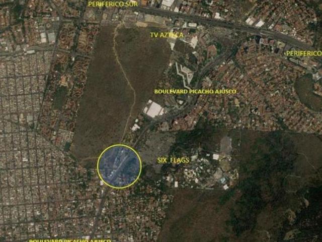 TERRENO EN VENTA PICACHO AJUSCO FRENTE A SIX FLAGS