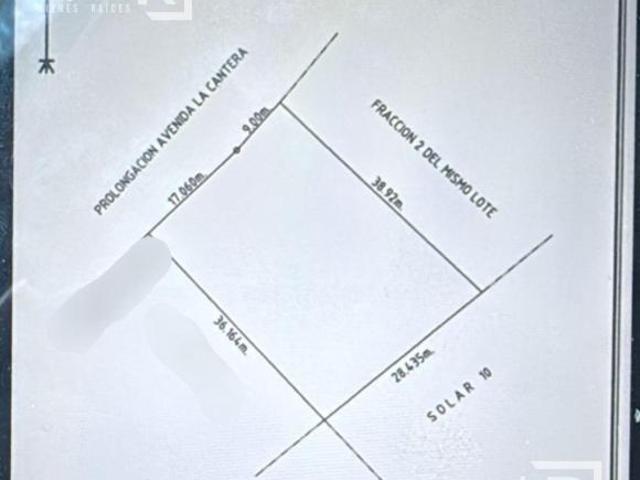 TERRENO EN VENTA PLANO SOBRE AVENIDA DE LA CANTERA