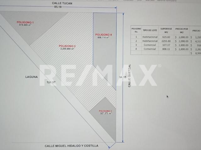 TERRENO EN VENTA POLIGONO 1 MANZANA 33