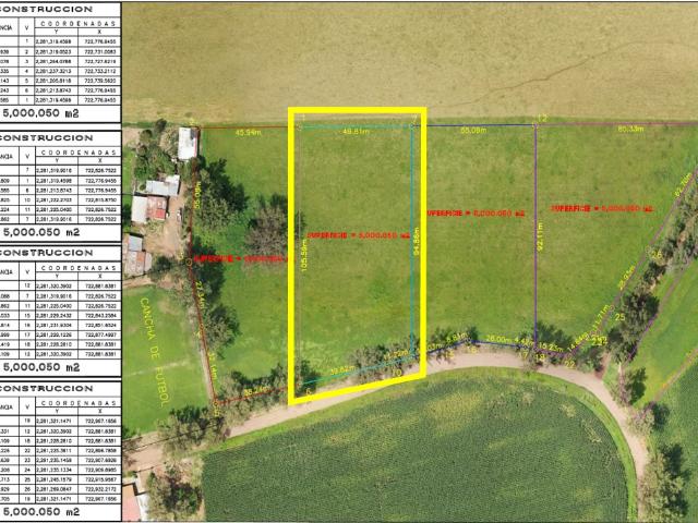 Terreno en venta, Rancho las Palomas, Tototlán | CTV OP291
