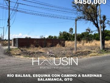 Terreno en VENTA. Rio Balsas, esquina camino a Sardinas. Salamanca, Gto