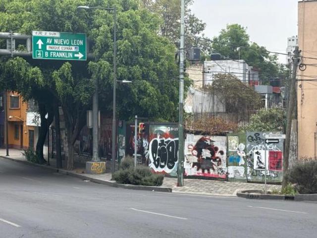 Terreno en venta San Miguel Chapultepec, a unos pasos de la Condesa