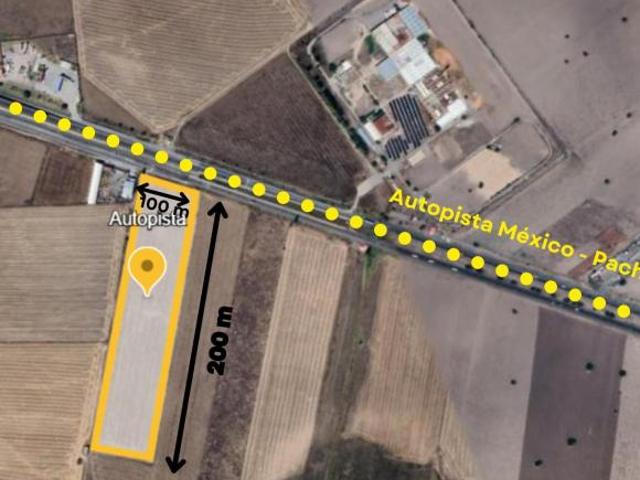 Terreno en venta sobre Autopista México Pachuca de 5 Héctareas