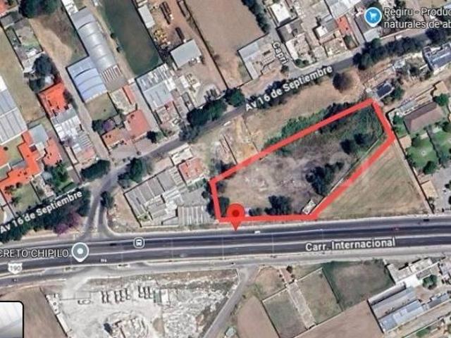 Terreno en venta sobre carretera federal Puebla Atlixco, zona Chipilo, Puebla