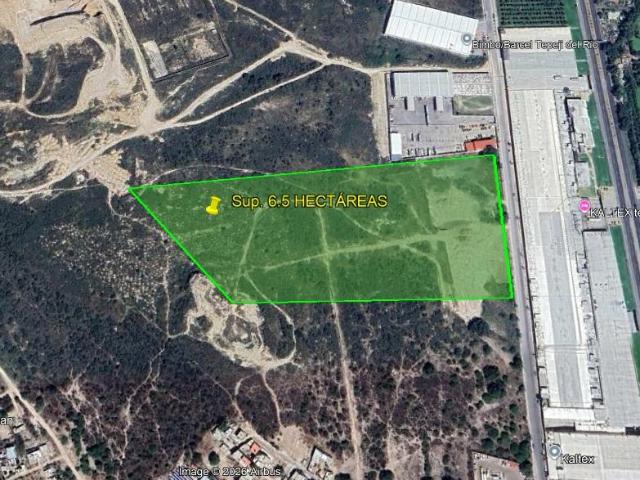 TERRENO EN VENTA TEPEJI DEL R?O, HIDALGO,TLAXINACALPAN, INDUSTRIAL SUP. 6.5 HAS Escriturado