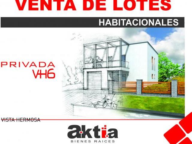 TERRENO EN VENTA VISTA HERMOSA