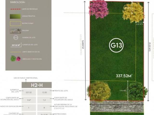 Terreno de 337 m2 en venta, Puerta Las Lomas últimos terrenos