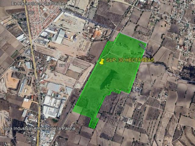 TERRENO EN VENTA ZONA INDUSTRIAL AMP. LA PALMA, TECAMAC, SUP. 25 HECT?REAS