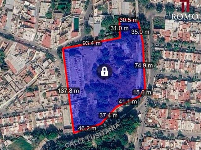 Terreno en venta zona norte de Guadalajara con uso de suelo URBANO H4 H