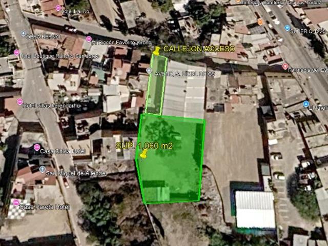 Terreno En Venta 1,060.09 m2 Villa Bernal, Ezequiel Montes Quer?taro Pe?a de Bernal