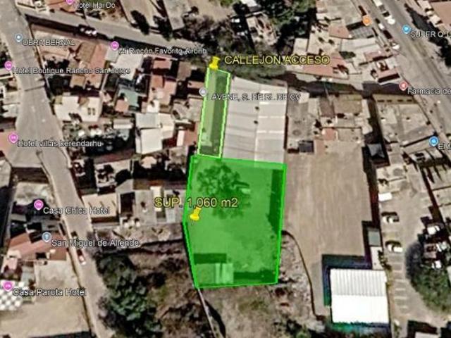 Terreno En Venta 1,060.09 m2 Villa Bernal, Ezequiel Montes Querétaro Peña de Bernal